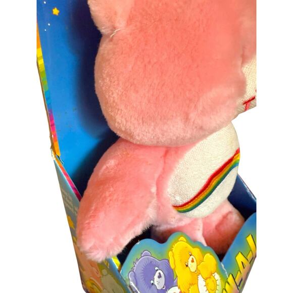 2005 Care Bears 12” Plush Glow-A-Lot Cheer Bear in Original Box New in Box - Picture 8 of 12
